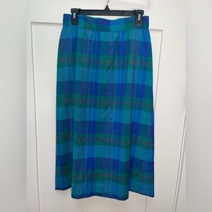 Vintage Miss Pendleton Women's Plaid Wool Skirt